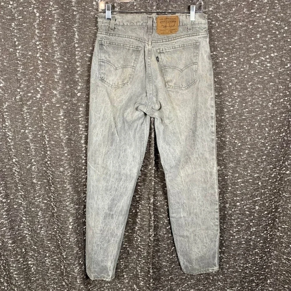 Vintage Levi's 550 Gray Acid Wash Jeans Made in USA W32 L32 Tapered Leg 80s 90s